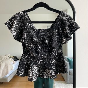 Lea & Viola Blank and White blouse